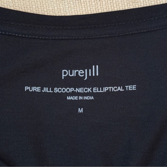 J. Jill Pure Elliptical Black Tee - Picture 8 of 8